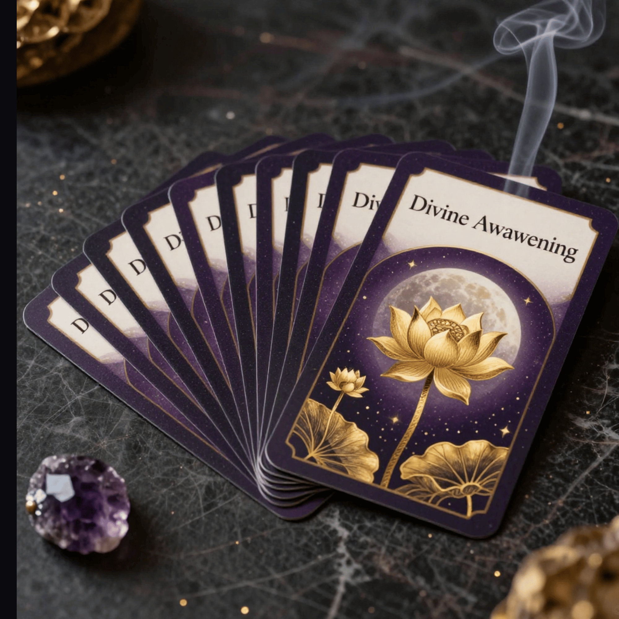 30 Awakening Affirmation Cards — Sacred Collection