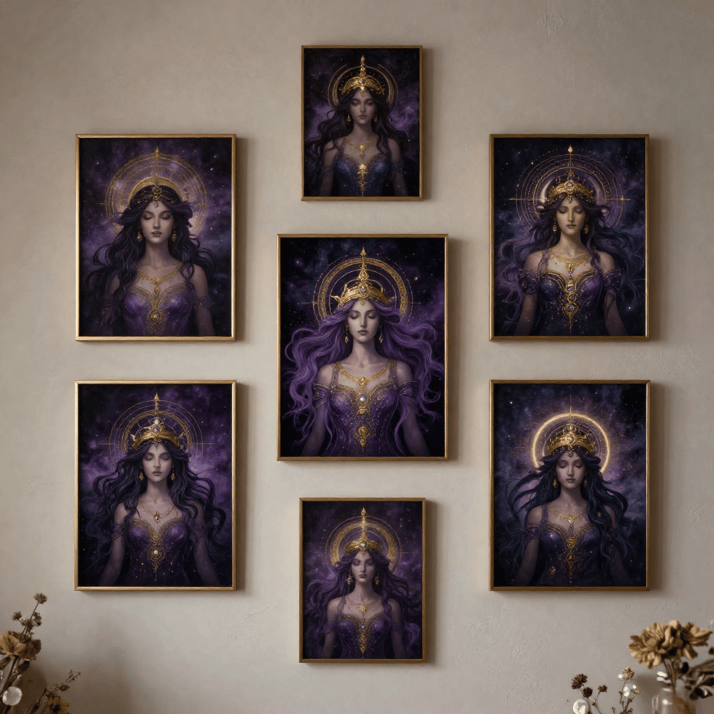 Collection Divine Feminine & Goddess - 10 Portraits Éthérés (Édition Or) (19,90 USD / 27,00 CAD)
