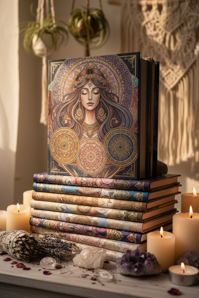 Livre de Coloriage Divine Féminine — 15 Pages à Imprimer