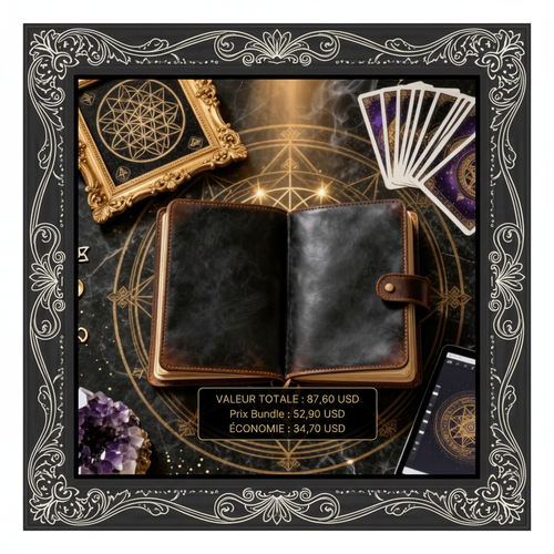 Mockup Bundle Spiritual Toolkit encadrement baroque