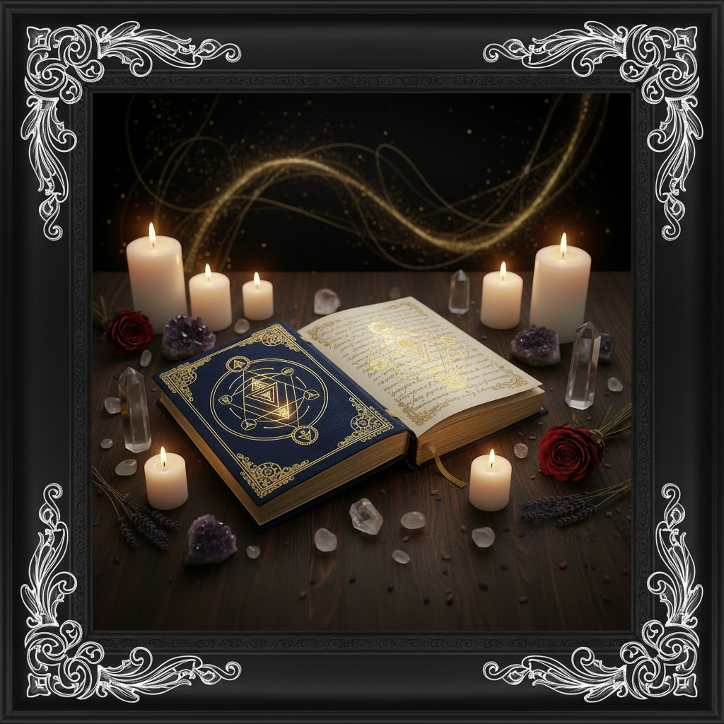 Mockup Shadow Work Journal encadrement baroque