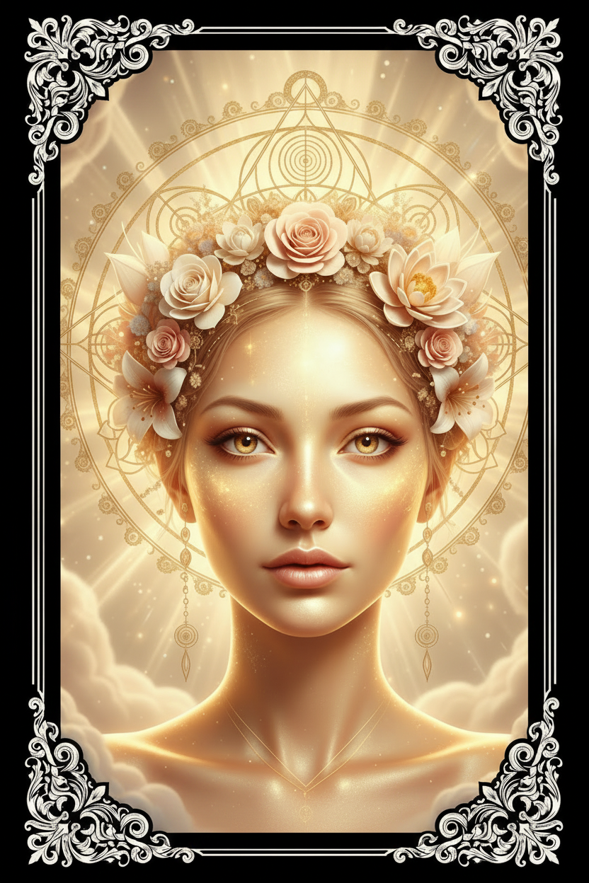 Mockup Wallpapers Divine Feminine encadrement baroque