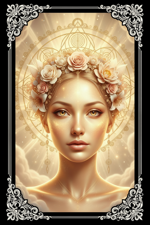 Mockup Wallpapers Divine Feminine encadrement baroque